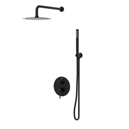 Balneo Cascade Duscharmatur 2er Set schwarz