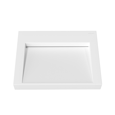 Waschbecken Veloria Solid Surface, Coco White, mit linearem Ablauf, 60 cm