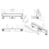 Balneo W-Drain NEXT 2in1 Linien-Wandablauf 90 cm schwarz doppelseitig