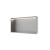 Balneo Wall Box LED Einbauregal Inox 60 x 30 x 10 cm