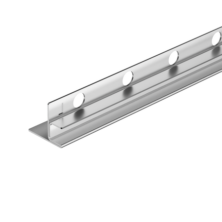 Balneo Gefälleleiste Edelstahl für Glas links 170 cm