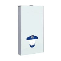 Balneo Fix-Frame Glass Milky WC-Aufputz-Spülkasten, weiß, aus gehärtetem Glas