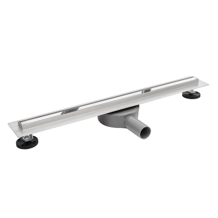 Balneo Slim & Low ProLine Mirror Silver 80 cm Spiegelchrom-Linienablauf für den Boden