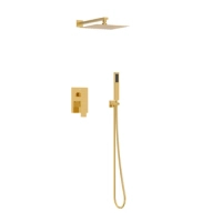 Balneo Cascade Brausebatterie 3er Set gold glänzend