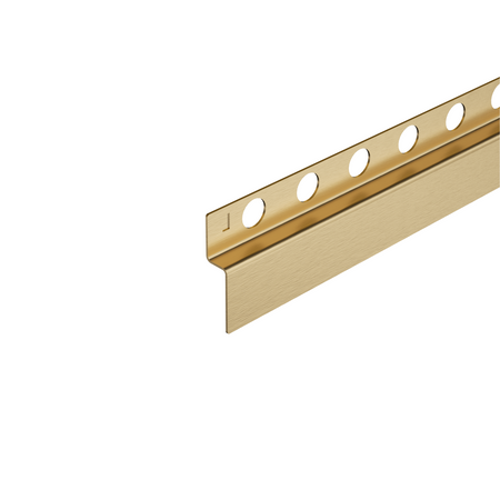 Balneo Gefälleleiste Gold Wandmontage links 120 cm