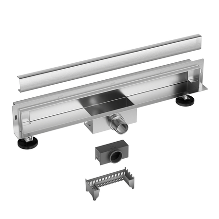Balneo W-Drain NEXT 2in1 Linien-Wandablauf 100 cm Edelstahl doppelseitig