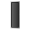 Balneo Wall Box Brush L Black Glass Bürstenstauraum für WC, rechts, zum Einbau in die Wand, aus Edelstahl