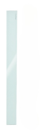 Balneo G-Drain Next Milky Bodenablauf 60 cm mit weißem Panel aus gehärtetem Glas, niedrigem Siphon und tiefem Schlammfang