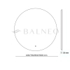 Runder beleuchteter Spiegel Balneo Roco 80 cm