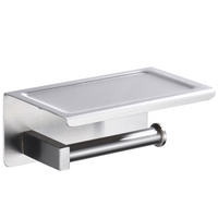 Papierhalter mit Telefonablage Balneo Qube inox