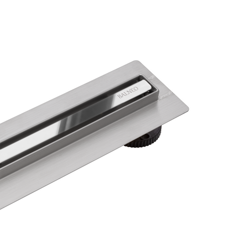 Balneo Slim & Low ProLine Mirror Silver 60 cm Spiegelchrom-Linienablauf für den Boden