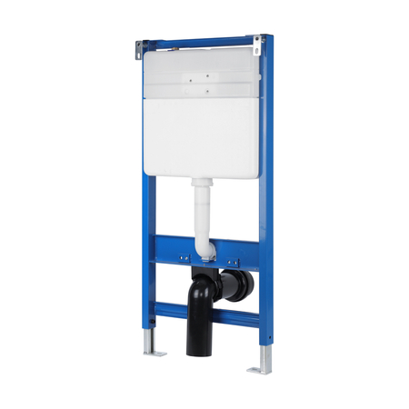 Balneo Vorwand-WC-Set Fix-Frame Slim Next mit weißer WC-Schüssel Luxa Tornado