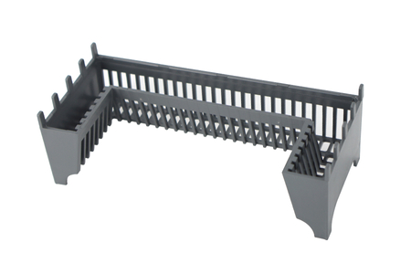Balneo Duplex Next Black Bodenablauf 120 cm schwarz, beidseitig aus gebürstetem Edelstahl mit niedrigem Siphon und tiefem Schlammfang