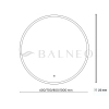 Balneo Moon runder beleuchteter Spiegel 60 cm