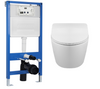 Balneo Vorwand-WC-Set Fix-Frame Slim Next mit weißer WC-Schüssel Luxa Tornado
