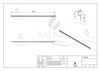 Gefälleprofil Balneo Gold Boden Stirnseite 130 cm