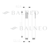Balneo Cascade Duschkopf Modell 1 gold