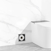 Balneo Wall Box Paper 3 Gun Metal eingebautes Wandregal aus rostfreiem Stahl