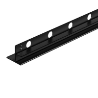 Balneo Gefälleleiste Schwarz für Glas rechts 170 cm