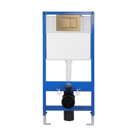 Balneo Vorwand-WC-Set Fix-Frame Standard mit weißer WC-Schüssel Luxa Tornado