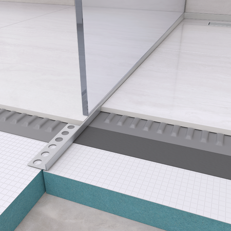 Gefälleprofil Balneo Inox Boden links 120 cm