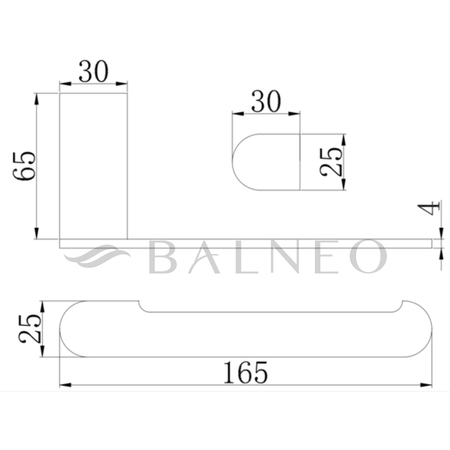 Balneo Qarx Papierhalter Chrom