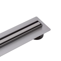 Balneo Slim & Low ProLine Bodenablauf in Gun Metal, 80 cm