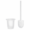 Balneo Wall Box Brush S White Glass WC-Bürsten-Schrank rechts, Unterputz, Edelstahl