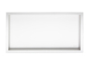 Balneo Wall Box One White Nischenablage 60 x 30 x 10 cm weiß aus Edelstahl mit Rand