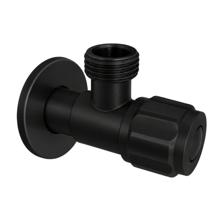 Eckventil mit Keramikkopf Modell 2 Schwarz 1/2 x 1/2