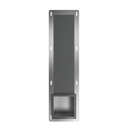 Balneo Wall Box Paper 3 Gun Metal eingebautes Wandregal aus rostfreiem Stahl