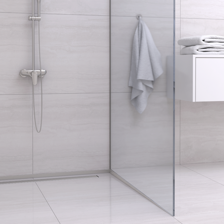Gefälleprofil Balneo Inox Boden Stirnseite 130 cm