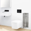 Schowek na szczotkę WC Balneo Wall Box Brush L Tiles lewy do wbudowania w ścianę ze stali nierdzewnej