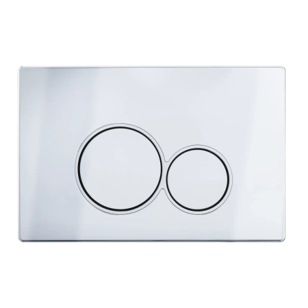 Balneo Unterputz-WC-Set, Fix-Frame Standard-Rahmen mit weißer Luxa-WC-Schüssel und einer Taste Ihrer Wahl