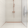 Balneo Gefälleleiste Kupfer für Glas rechts 170 cm
